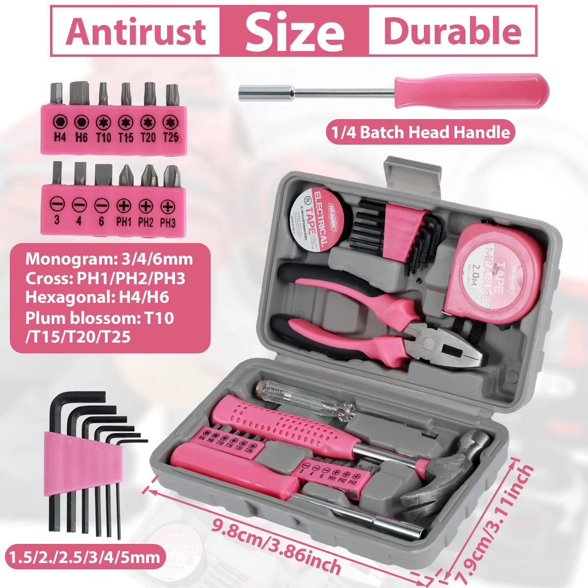 Kit d'outils de réparation domestique 13/24 pièces