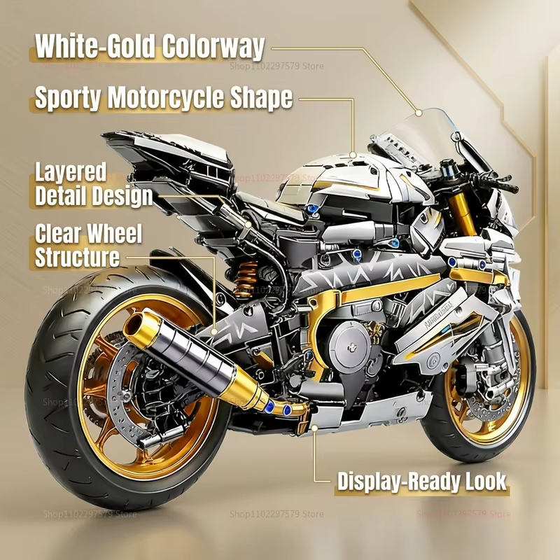 Ensemble de blocs de construction de moto
