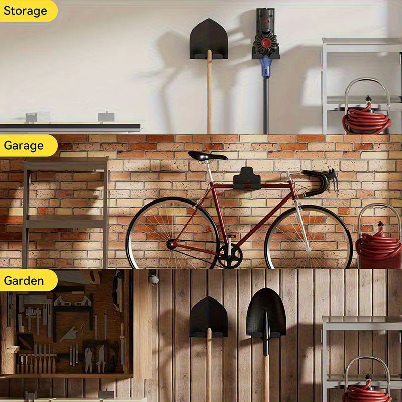 Support mural pour tondeuse et outils de jardin – Organisateur de garage pour débroussailleuse