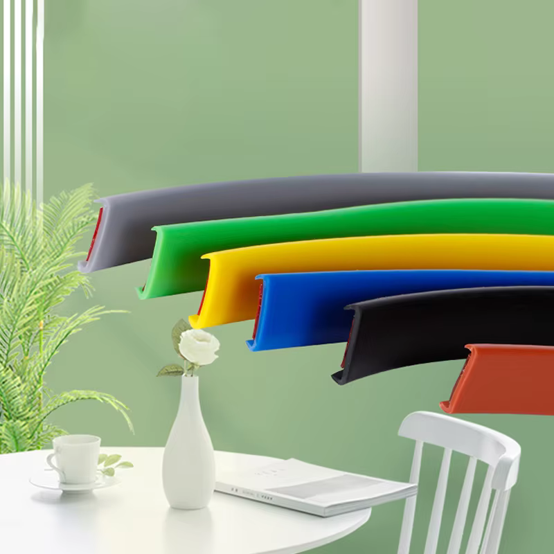  Rouge/jaune/bleu/vert longueur: 1/5/10M largeur: 0.9 ~ 5cm TPE protecteur de bordure auto-adhésif en forme de U