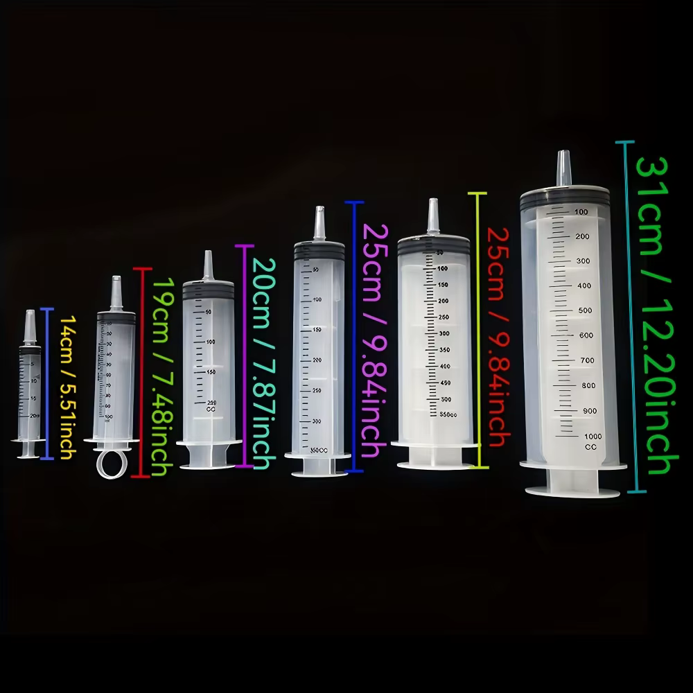 Seringue en plastique durable de grande capacité 100 ml