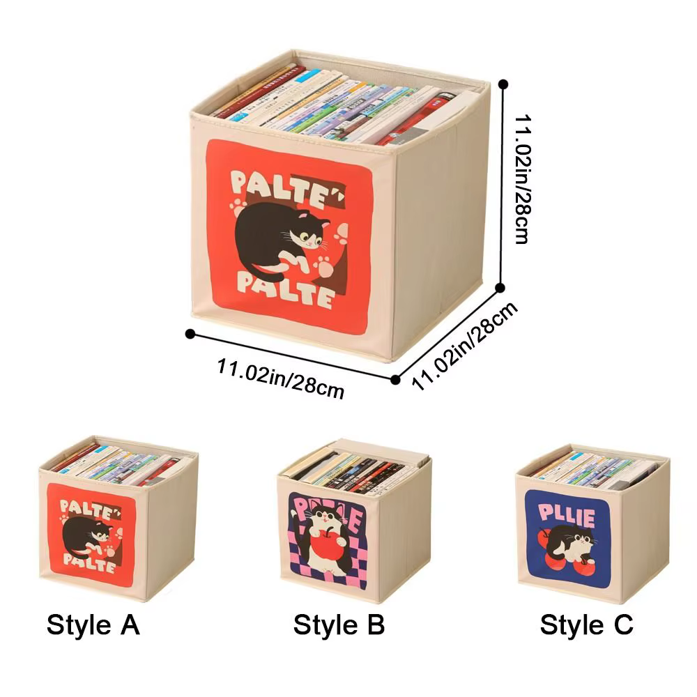 Boîte de rangement pliable en forme de cube
