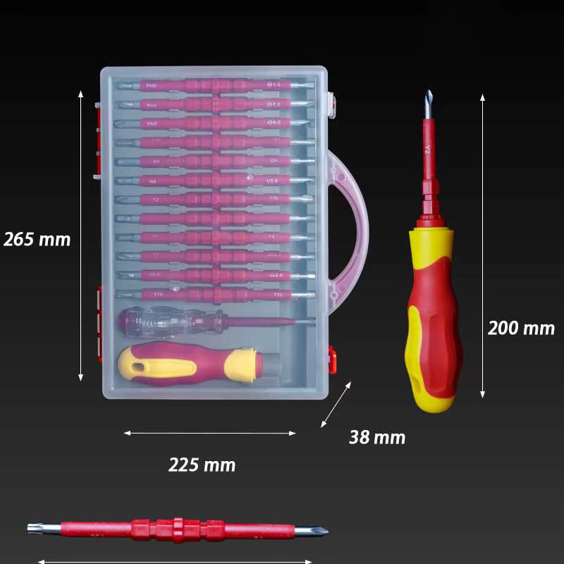 Tournevis isolé 500V professionnel avec poignée PP+TPR