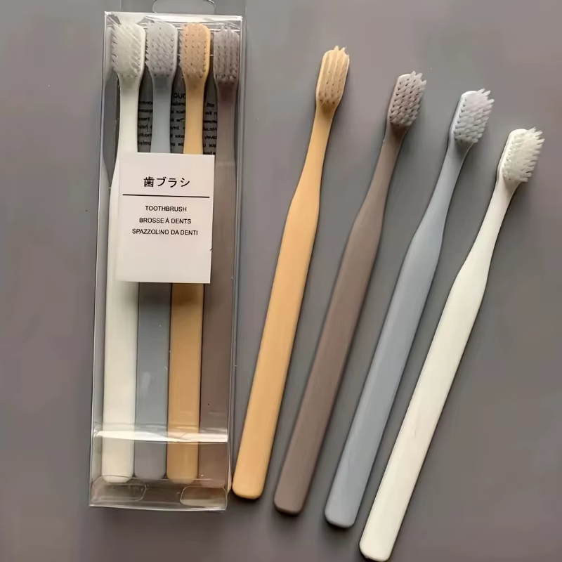 Brosse à dents japonaise Macaron 4 pièces/boîte
