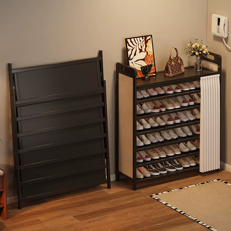 Meuble à Chaussures Pliable de Luxe Portable