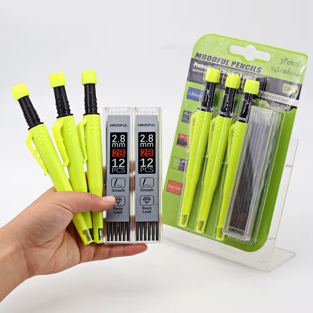 Ensemble de crayons de charpentier professionnels