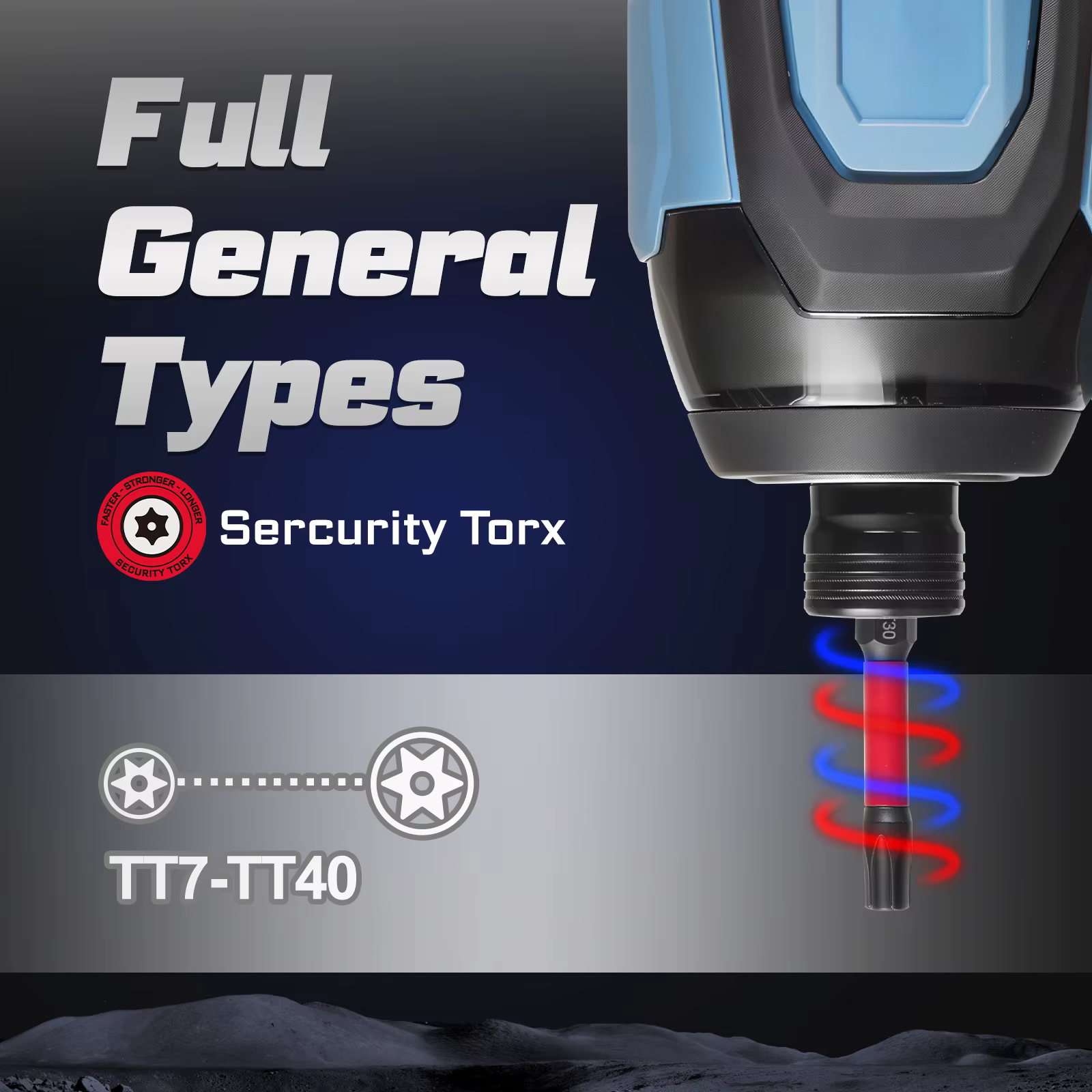 Geinxurn 12 pièces 50mm TORX jeu d'embouts tournevis embouts jeu de douilles pour l'amélioration de l'habitat et les projets de bricolage
