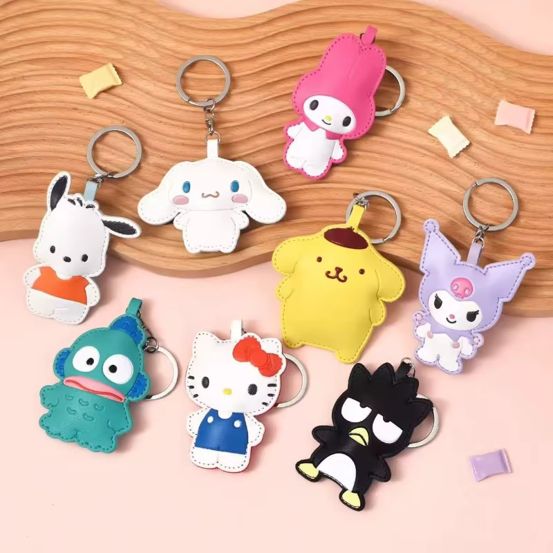 Porte-clés Hello Kitty en cuir
