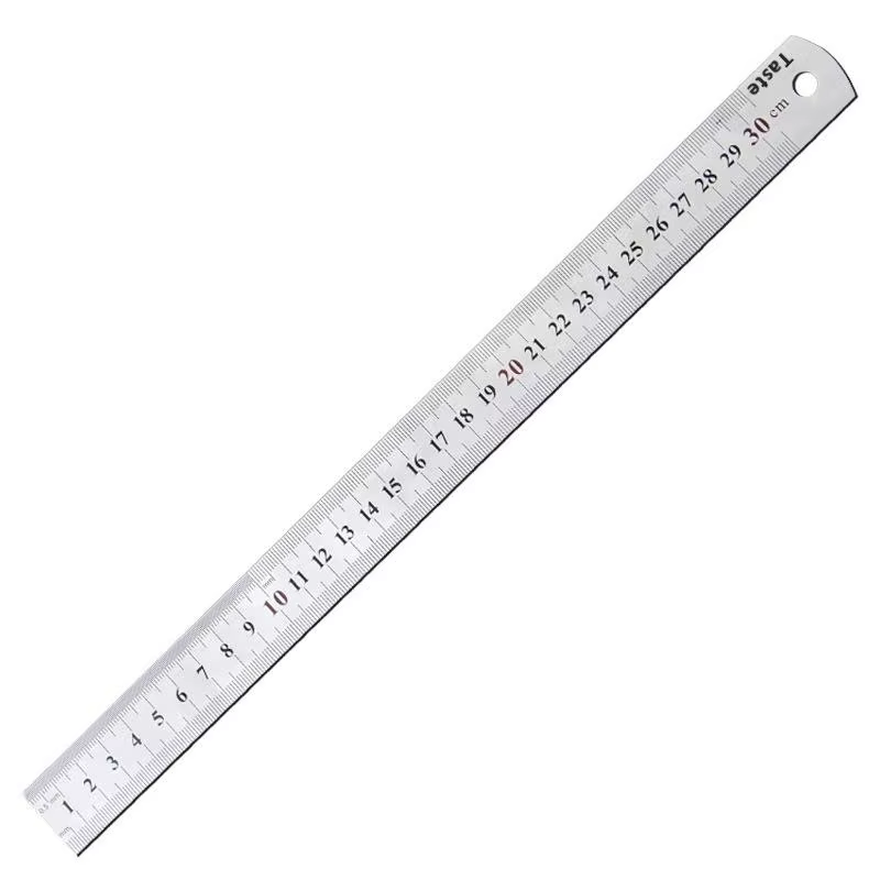 Règle en métal de 15 cm/20 cm/30 cm/40 cm/50/60 cm