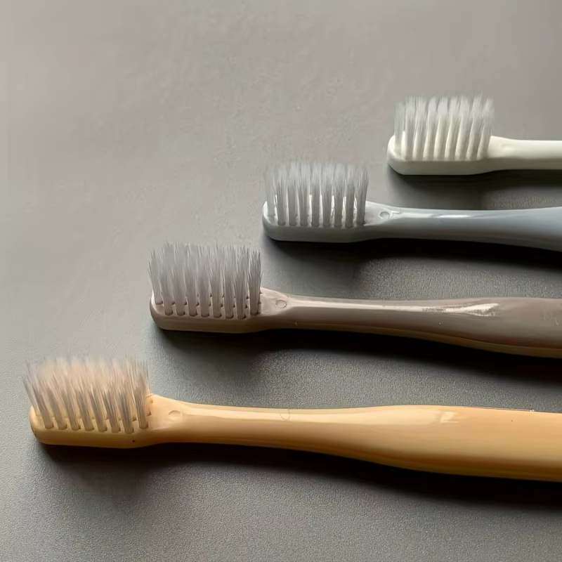 Lot de 4 brosses à dents japonaises Macaron – Poils souples