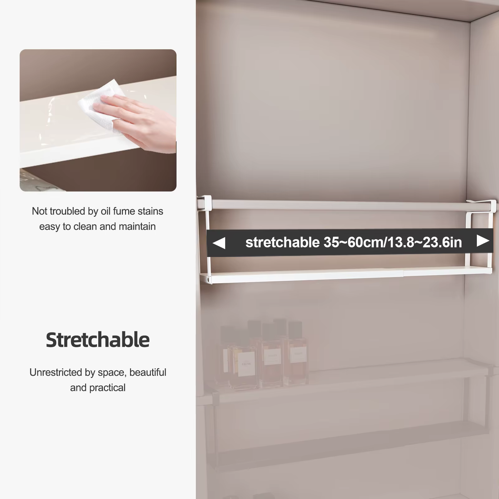 Boîte de rangement pour miroir avec étagères superposées