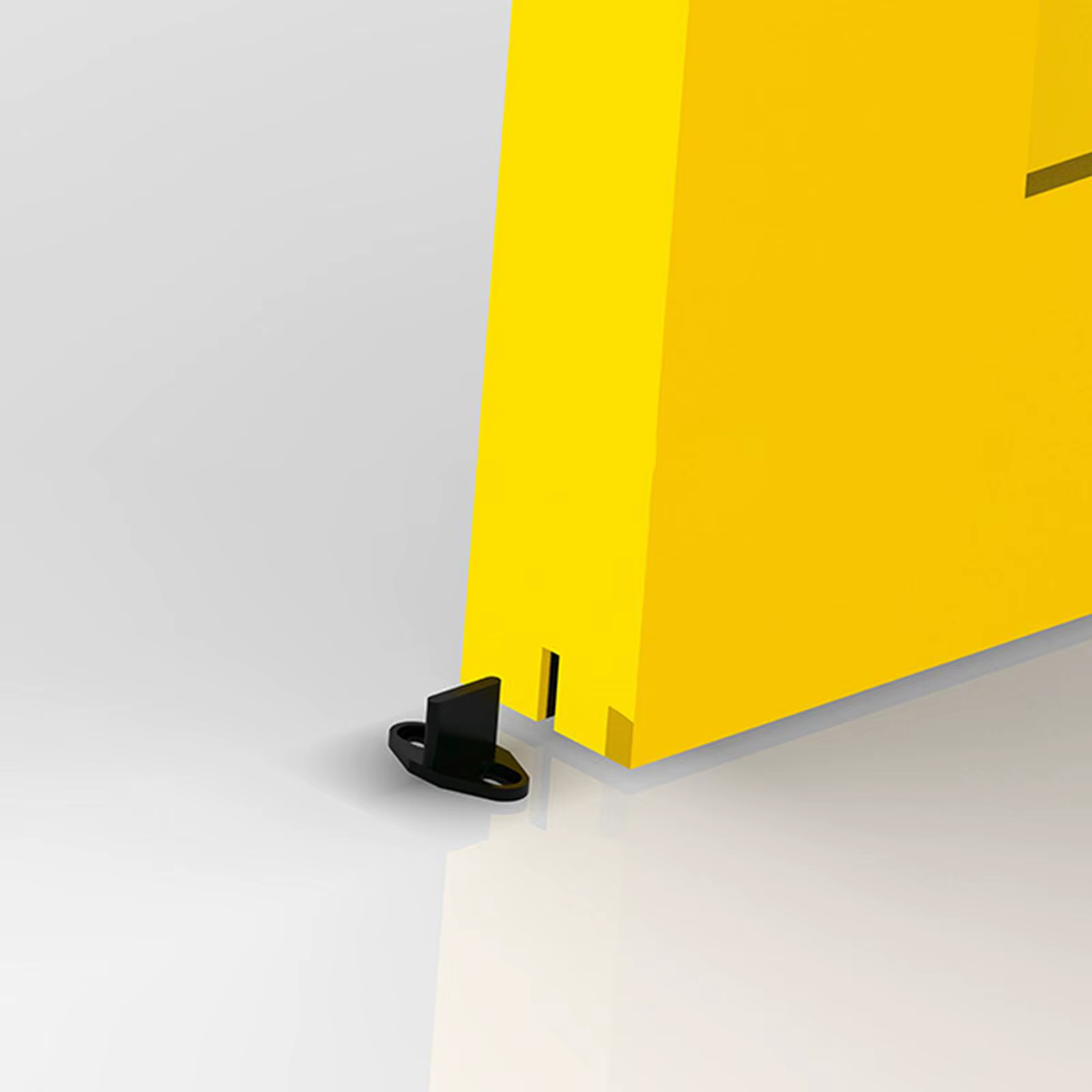 2 guides de porte coulissante