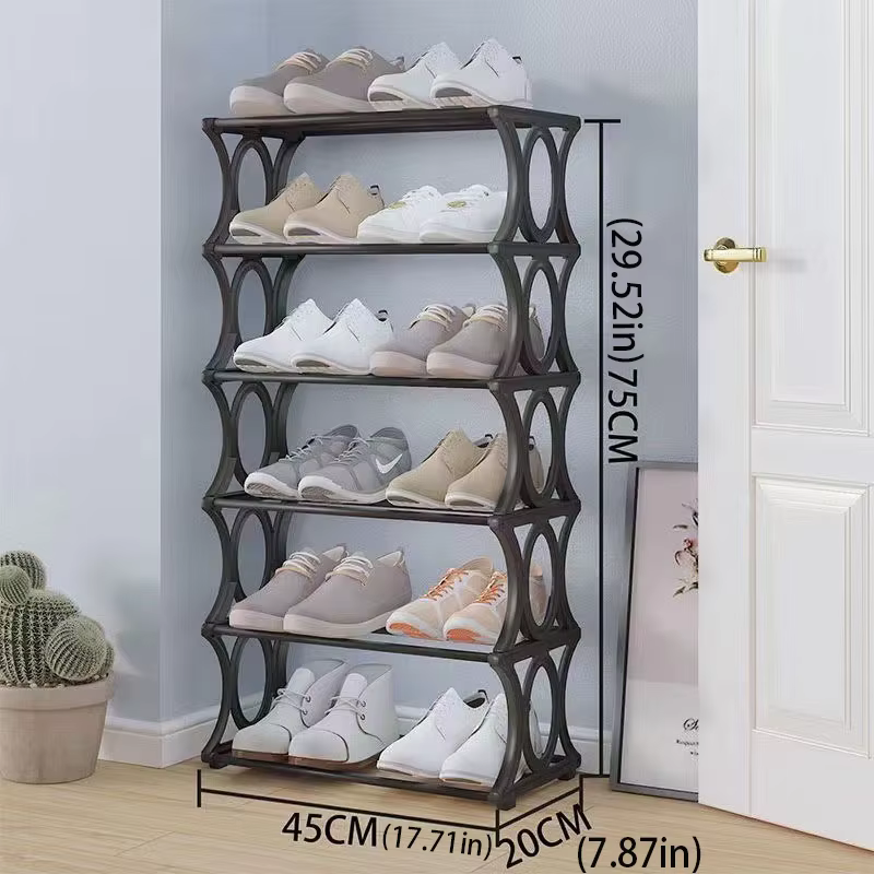 Étagère à chaussures en métal à 4-6 niveaux