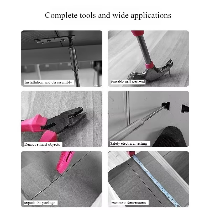 Boîte à outils multifonctionnelle rose très vendue