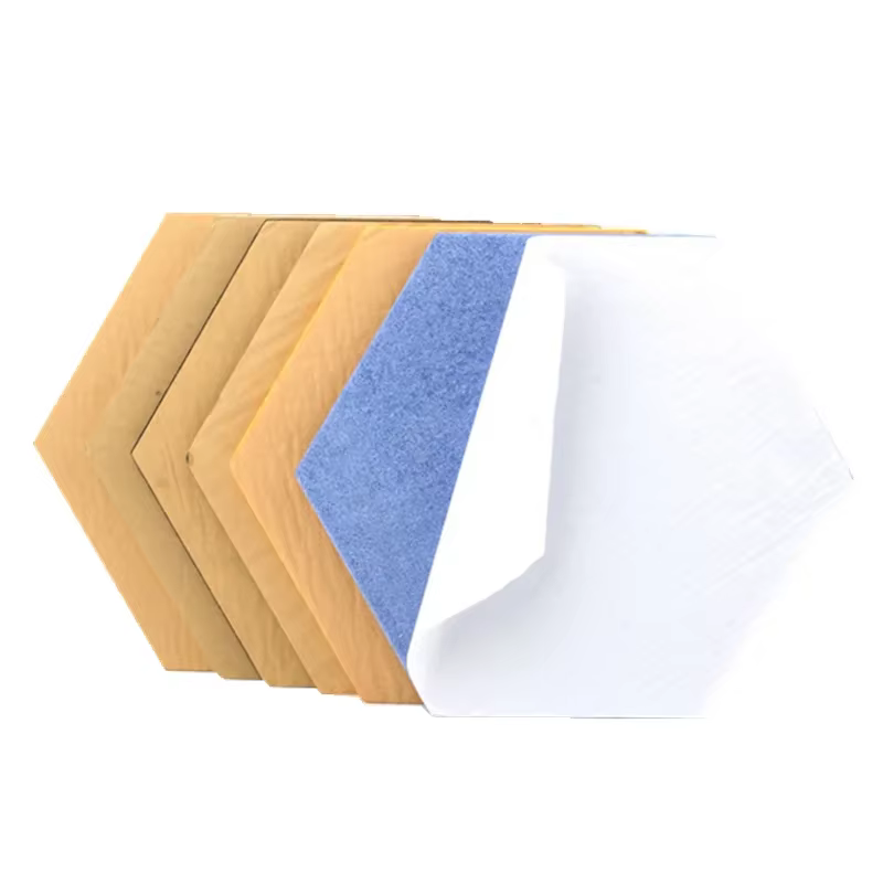 Panneau acoustique hexagonal auto-adhésif