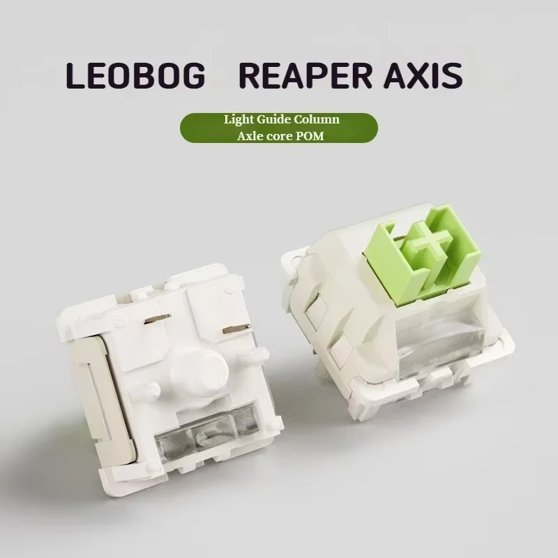 LEOBOG Reaper interrupteur linéaire 5 broches 45gf RGB HIFI clavier mécanique personnalisé avec Guide de lumière pilier POM tige lubrification en usine