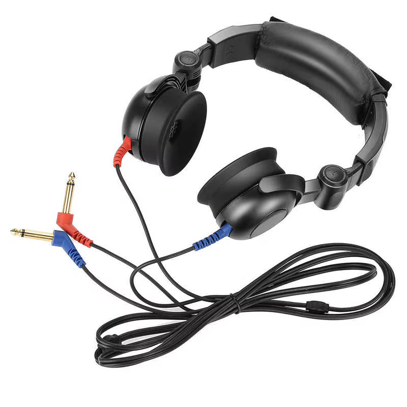 Audiomètre Audiométrique Dépistage Auditif Casque Audiomètre à Conduction Aérienne pour Test Auditif Outil de Soins des Oreilles Fournitures de Soins de Santé