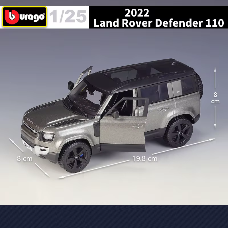 1:24 2022 Land Rover Defender 110 SUV voiture en alliage moulé sous pression et véhicules jouets modèle