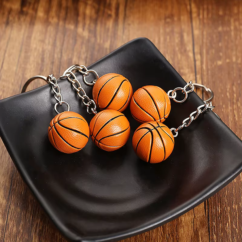 Porte-clés de sport de basket-ball