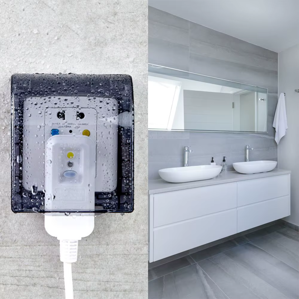 Boîtier étanche pour prises électriques – Protection