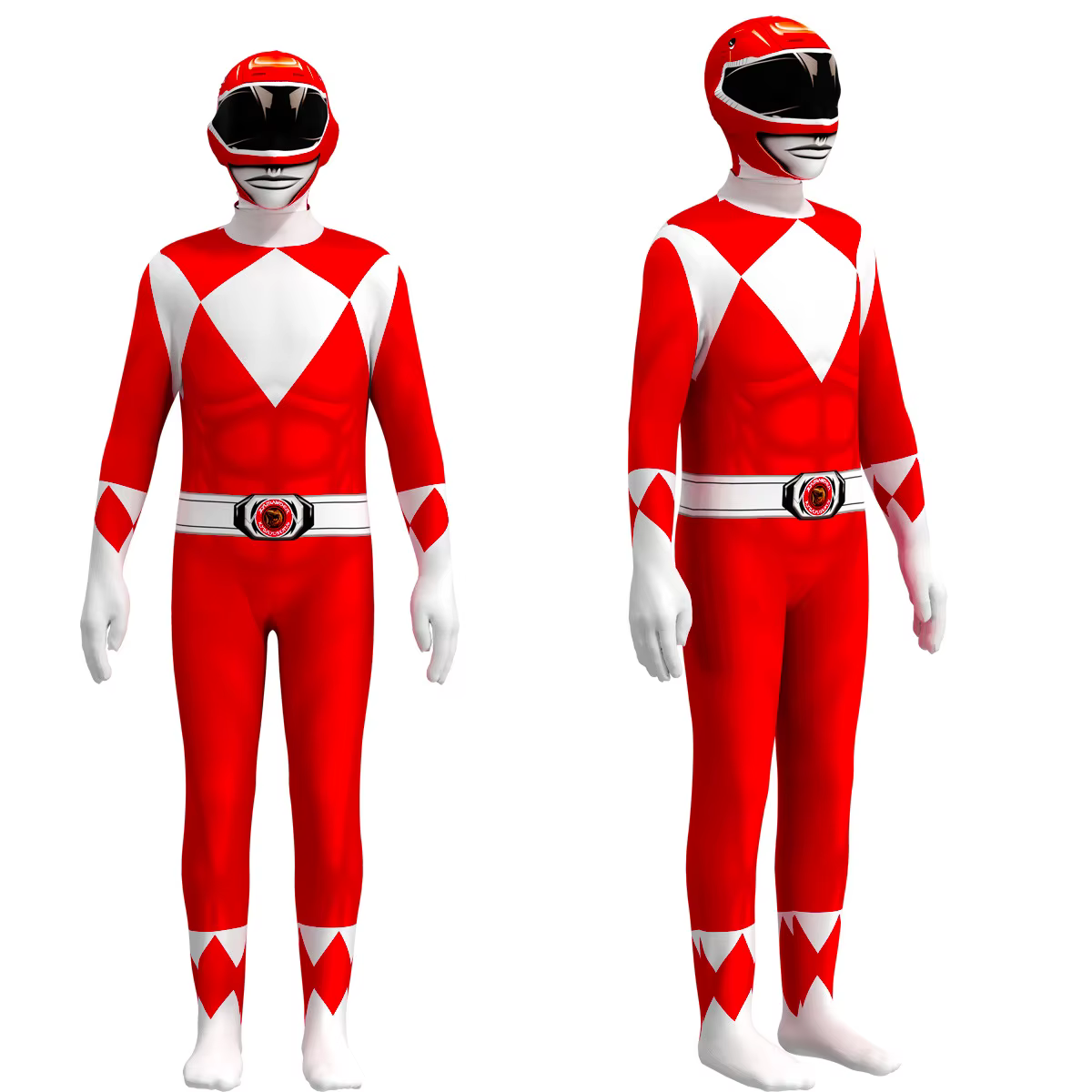 Costume de super-héros Power Samurai Sentai Shinkenger Rangers pour adultes et enfants