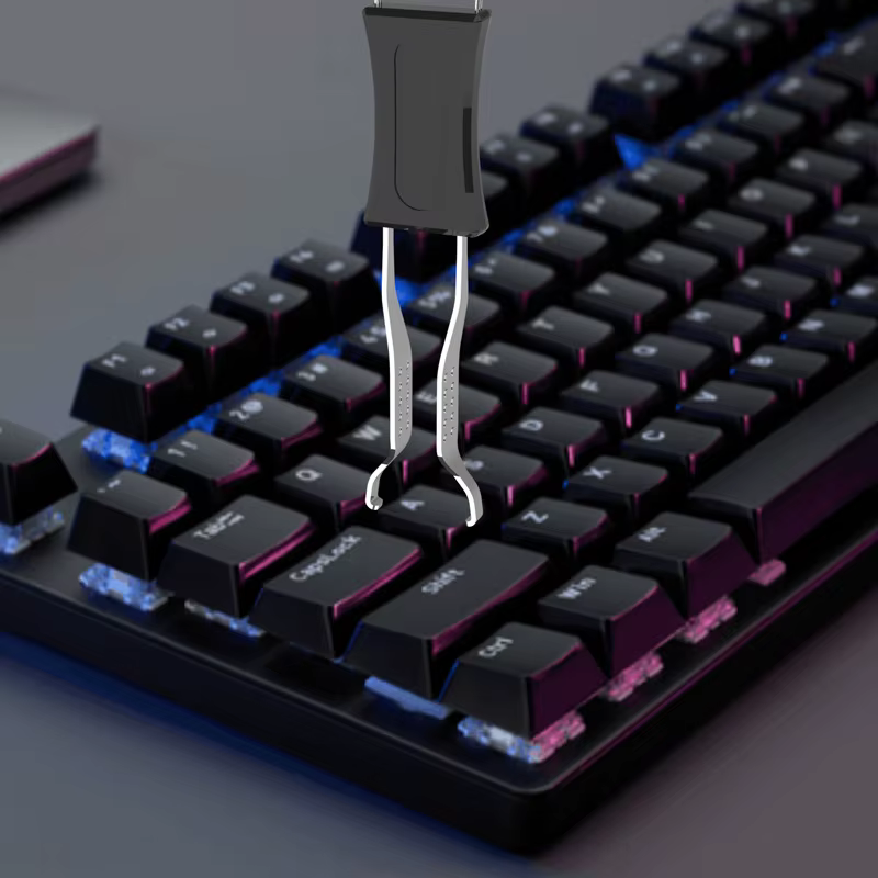 Extracteur de capuchons de touches de clavier mécanique polyvalent 2 en 1