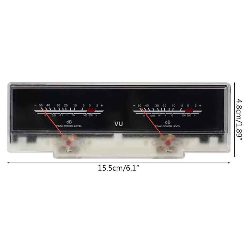 Panneau compteur VU analogique précis
