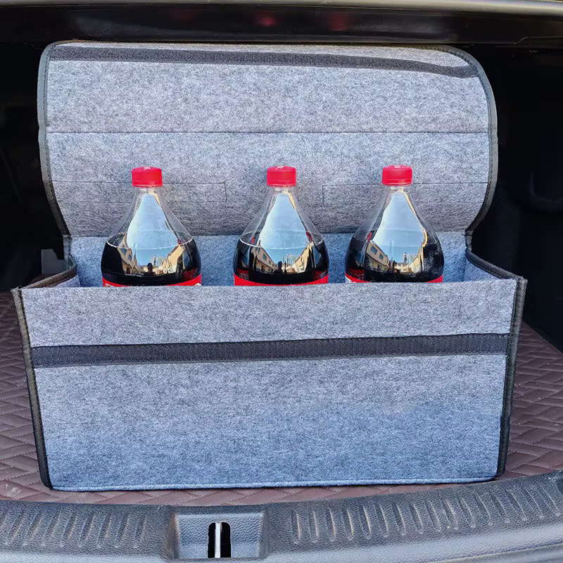 Boîte de rangement en feutre pour voiture