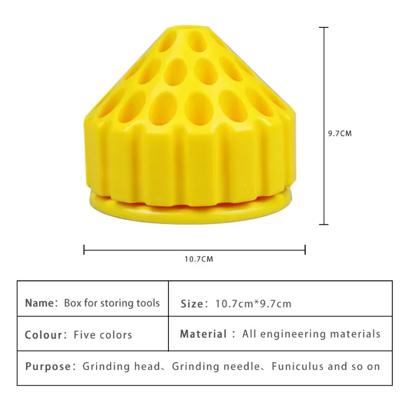 Boîte de rangement rotative à 360 degrés pour forets - Organisateur professionnel pour fraises de gravure et outils rotatifs pour atelier de bijouterie