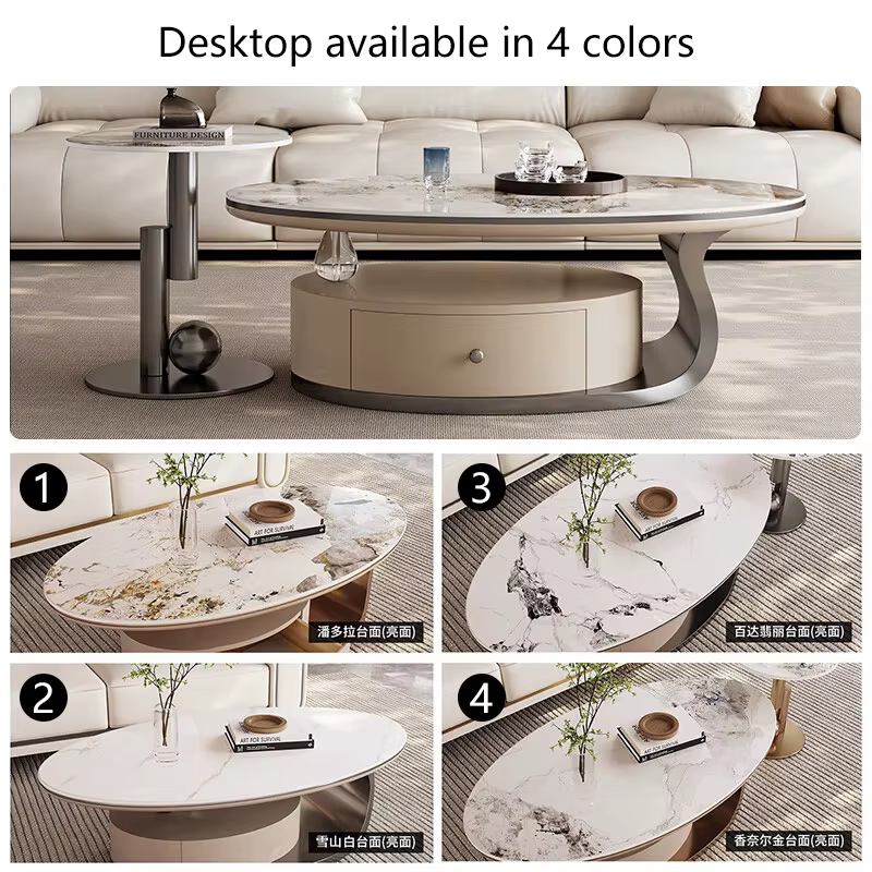 Petite table basse naren acier inoxydable