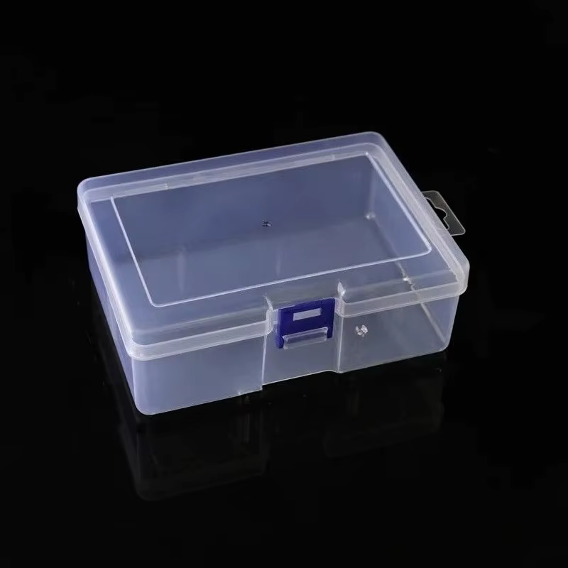 Boîte en plastique transparente rectangulaire pour embouts de tournevis