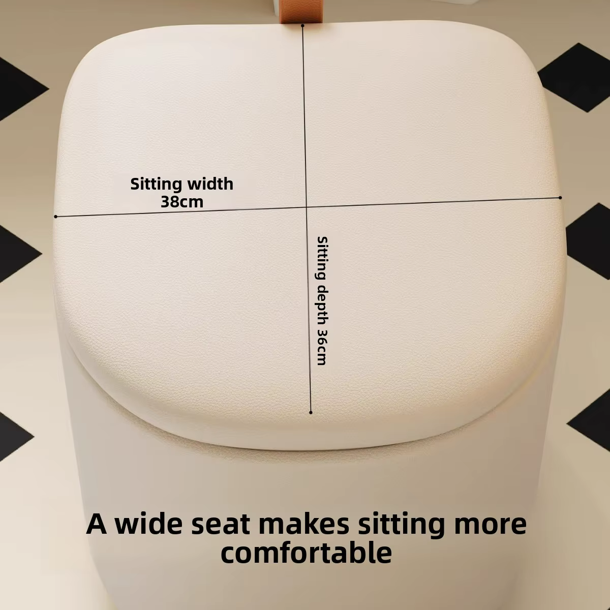 Banc de maquillage en cuir pour rangement, banc à chaussures, banc à ongles roulant pour chambre de femme, tissu en cuir haut de gamme de luxe léger