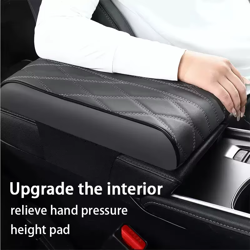Accoudoir de voiture boîte coussin accoudoir bras central hauteur coussin boîte de rangement accoudoir de voiture boîte housse de protection toute l'année universelle