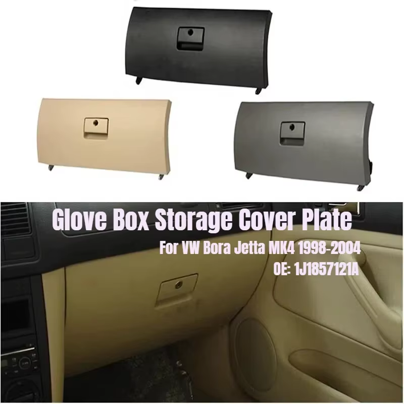 Couvercle de boîte à gants de console de voiture en plastique, boîte à déchets pour A4 MK4 BORA Wagon 1J1857121A Noir Console automobile