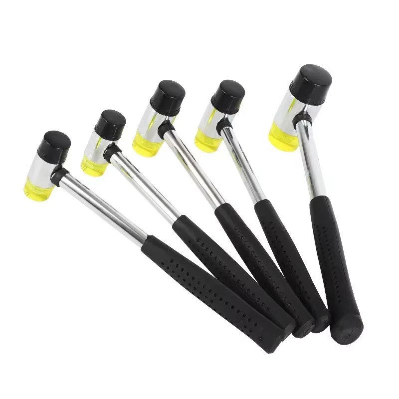 Marteau en caoutchouc souple double face de 25 mm avec tête en nylon