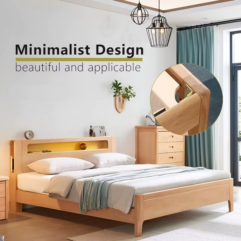 Ensemble de 4 supports en bois pour barreaux de lit