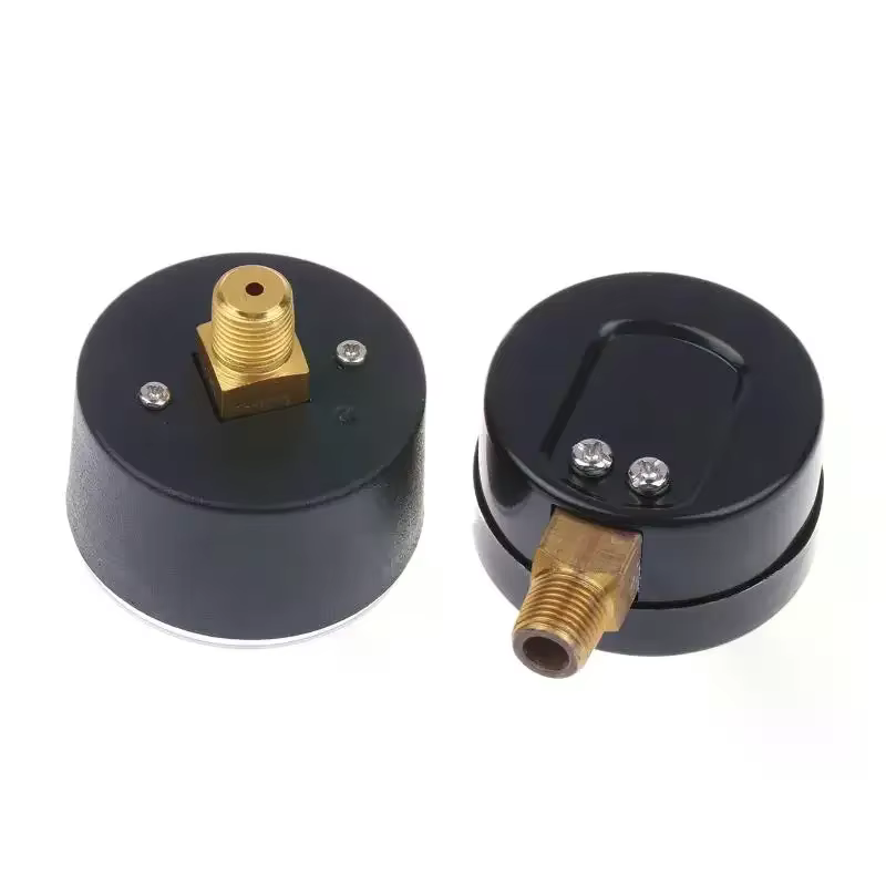 Manomètre compresseur d'air liquide hydraulique pneumatique 0-12Bar/0-170PSI Instrument de mesure à cadran facile à lire