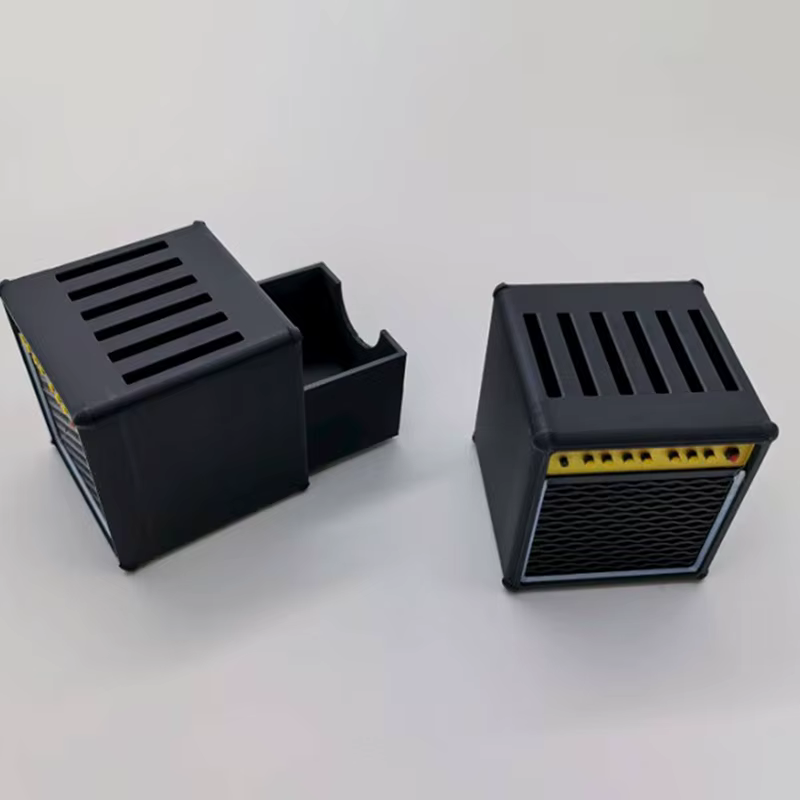 Solution de rangement ultime pour médiator de guitare : support portable imprimé en 3D avec tiroir ; blindé de l'eau et de la poussière.