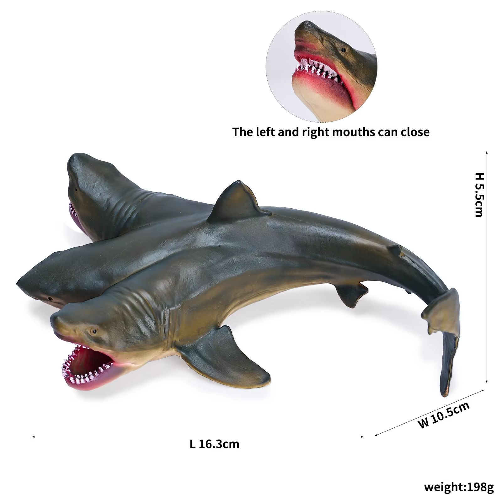 Grande figurine de requin blanc