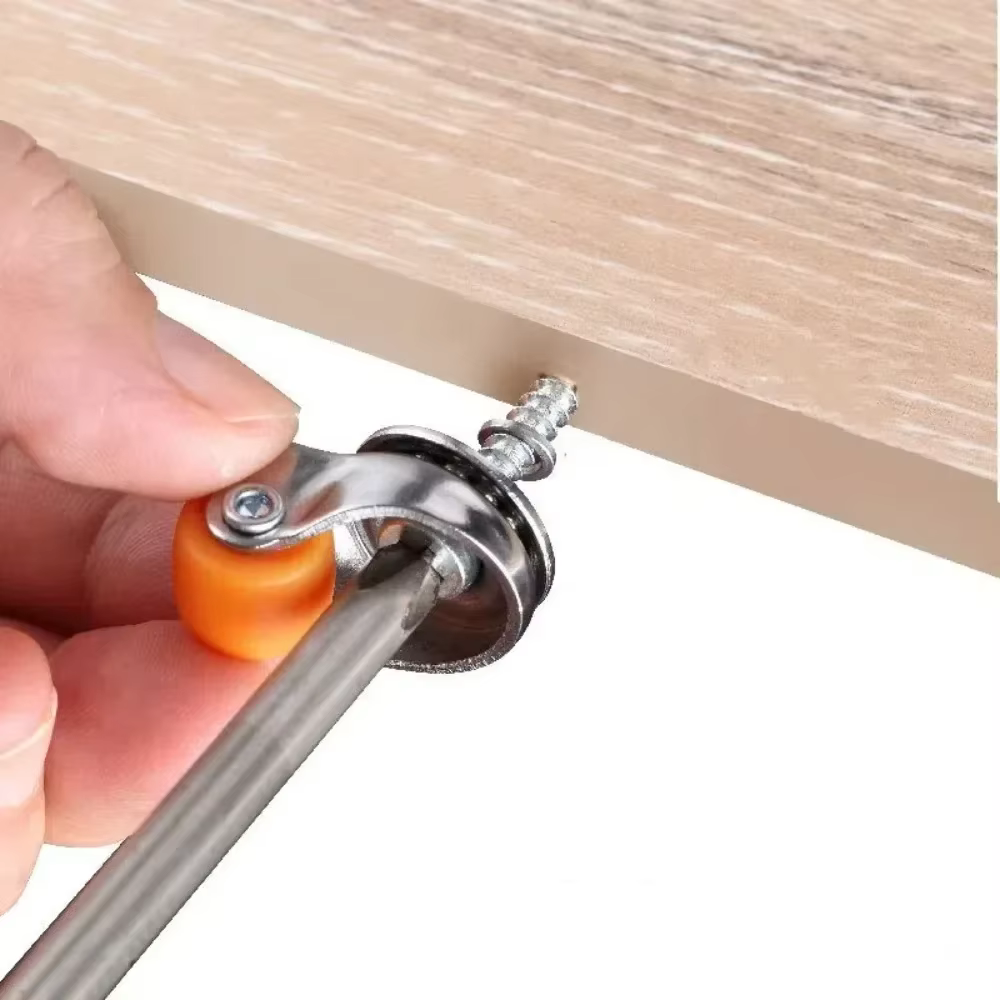 4 pièces 0.5 pouces petites roulettes bricolage boîte de rangement pas de bruit Mini