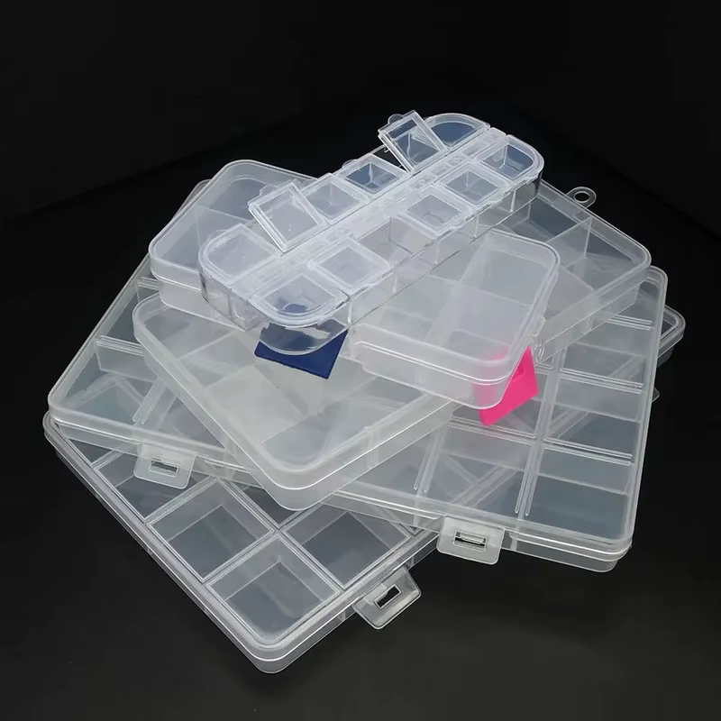 Boîte de rangement en plastique à 6 à 32 compartiments pour perles