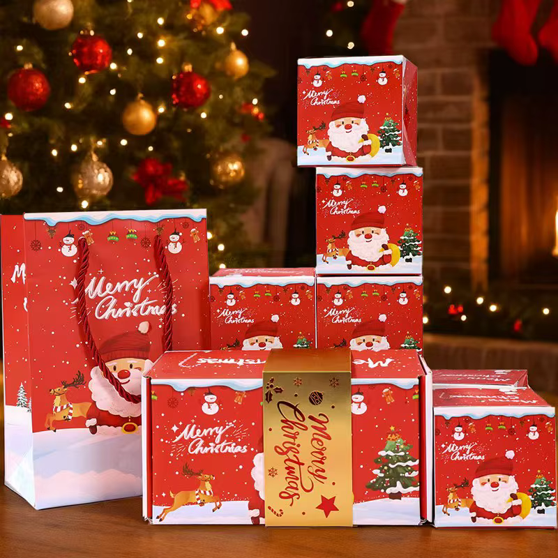 8 coffrets cadeaux surprise rouges