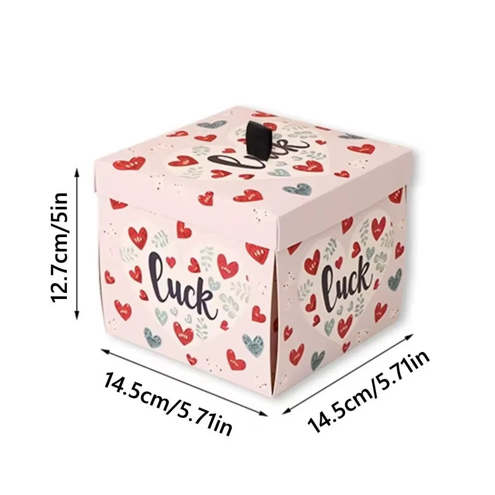 Boîte cadeau papillon multicolore avec mécanisme à remonter