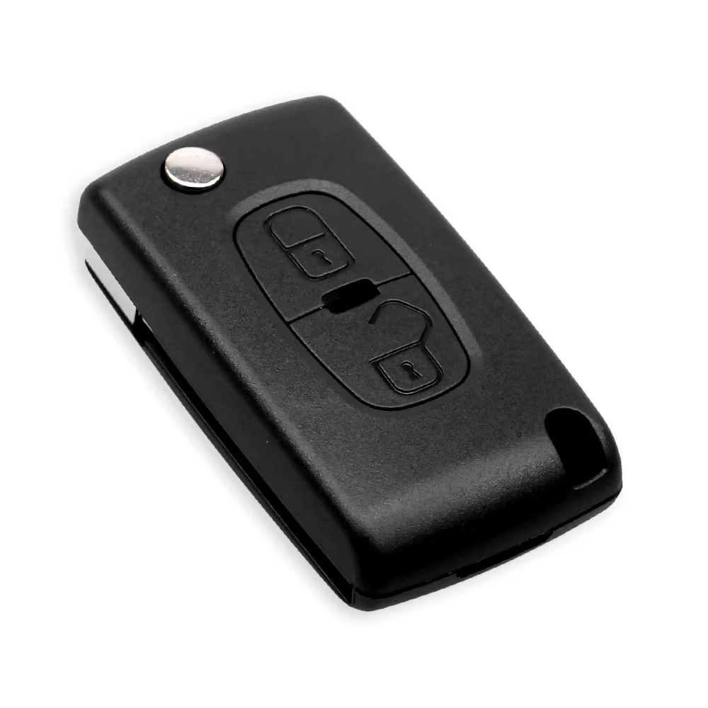 KEYYOU – porte-clés à rabat à 2 boutons, 4007 lame, pour Peugeot 4008 ET MIT-11R Citroen c-cross C4 Aircross, CE1731