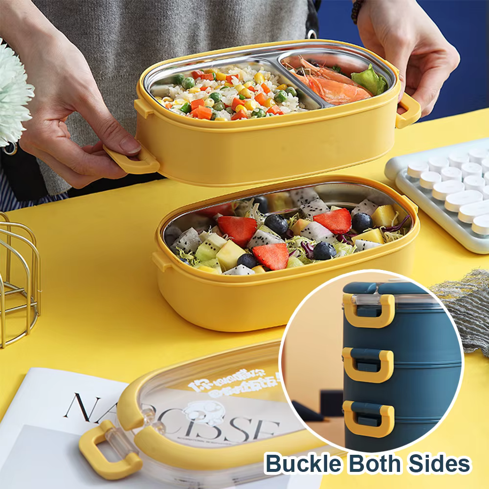 Boîte à Bento Isolée en Acier Inoxydable Multicouche