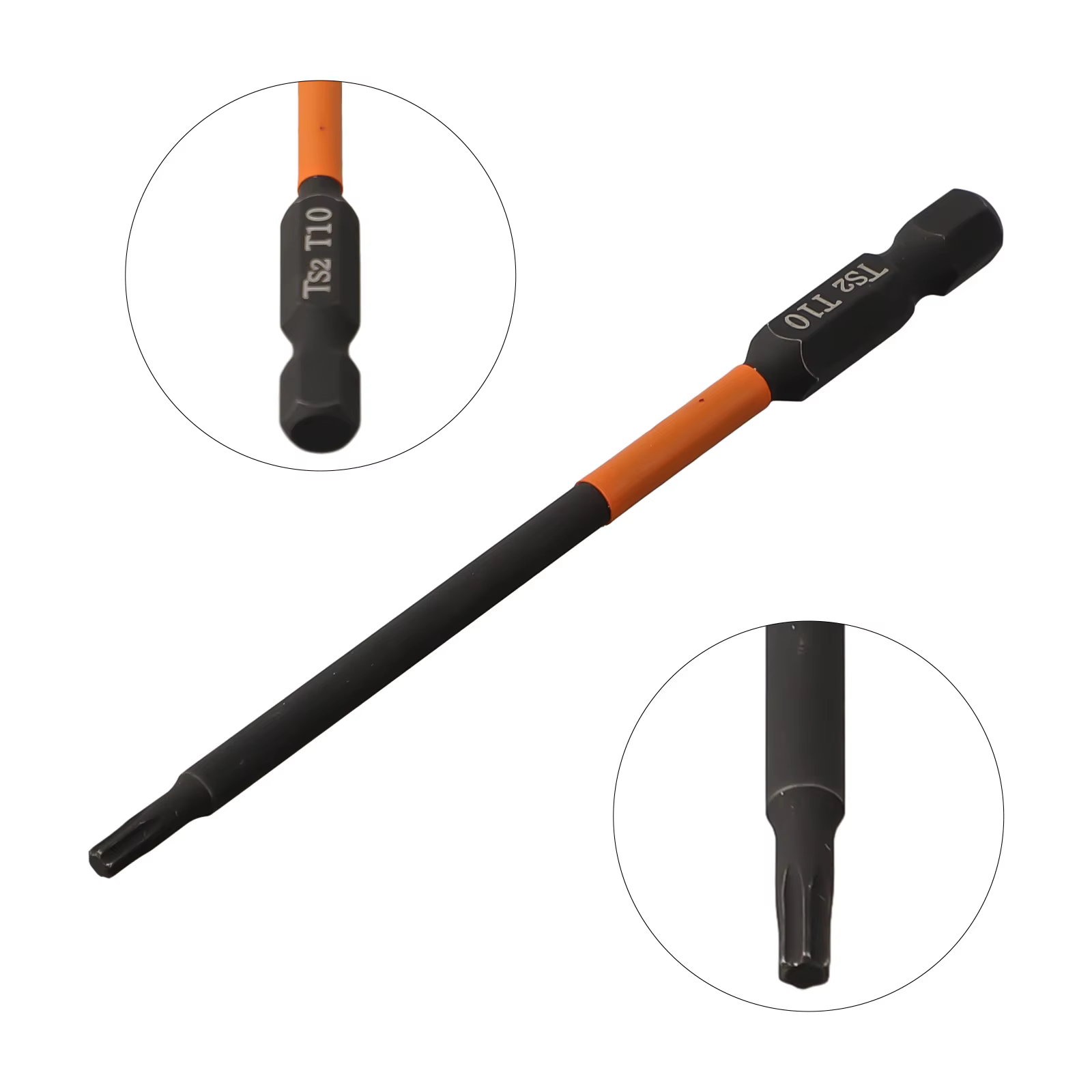 Mèche de tournevis Torx 1/4 en effet Foret à tige hexagonale T10-T40 magnétique 100mm pour outils électriques