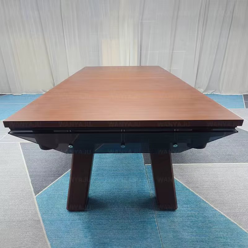 Table de billard de luxe en verre de haute qualité avec plateau de salle à manger