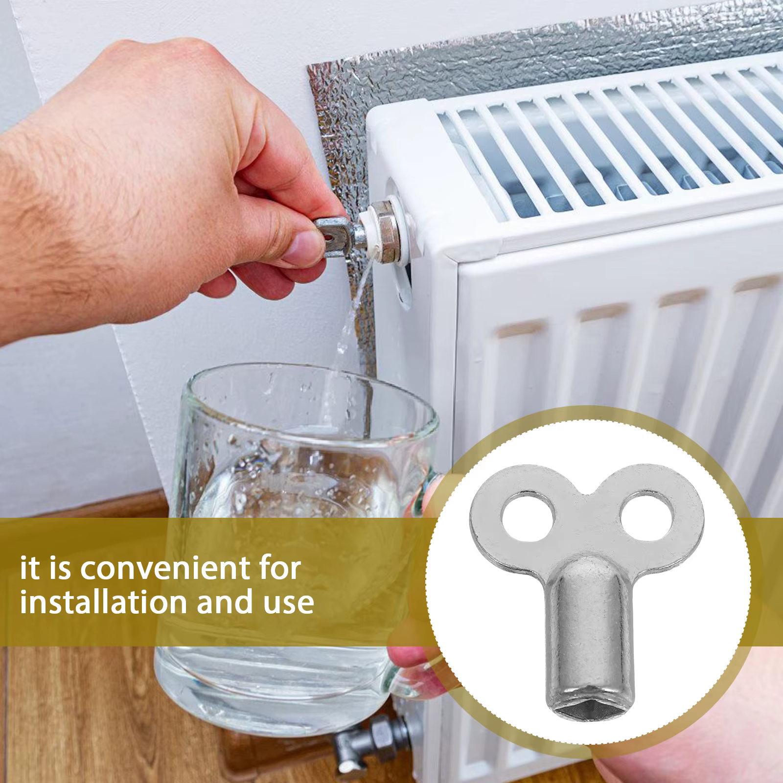 Clé de robinet de radiateur