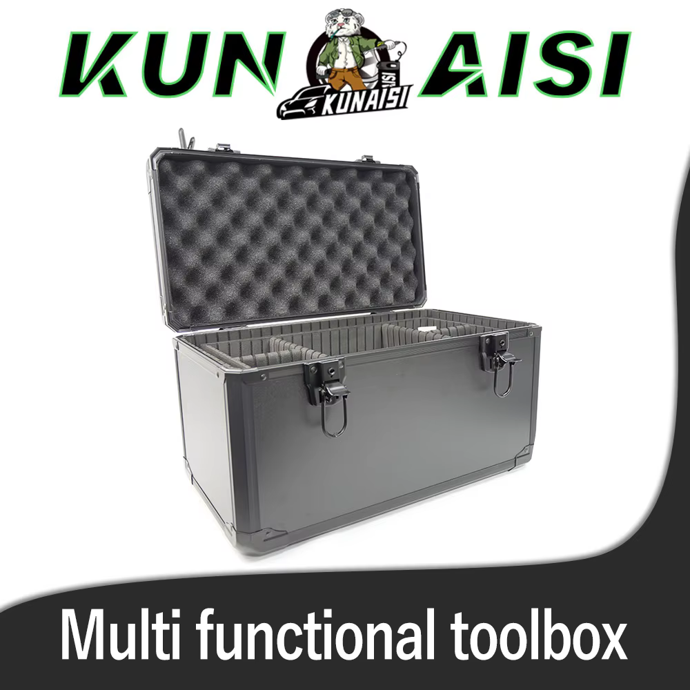 Boîte à outils de voiture dure noire multifonctionnelle durable