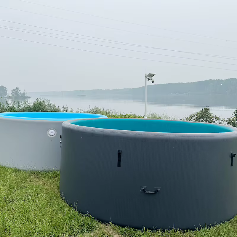 Piscine ronde gonflable, piscine géante en PVC de 400x120 cm, piscine antidérapante, piscine résidentielle pour enfants et adultes